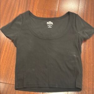 Women's Black Crop Top